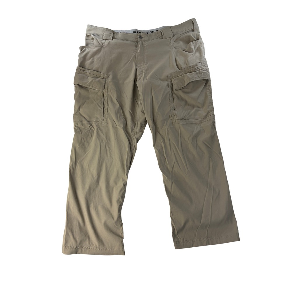 Duluth Trading Dry On The Fly Cargo Pants Mens 44x29 Relaxed Fit Flex Tan